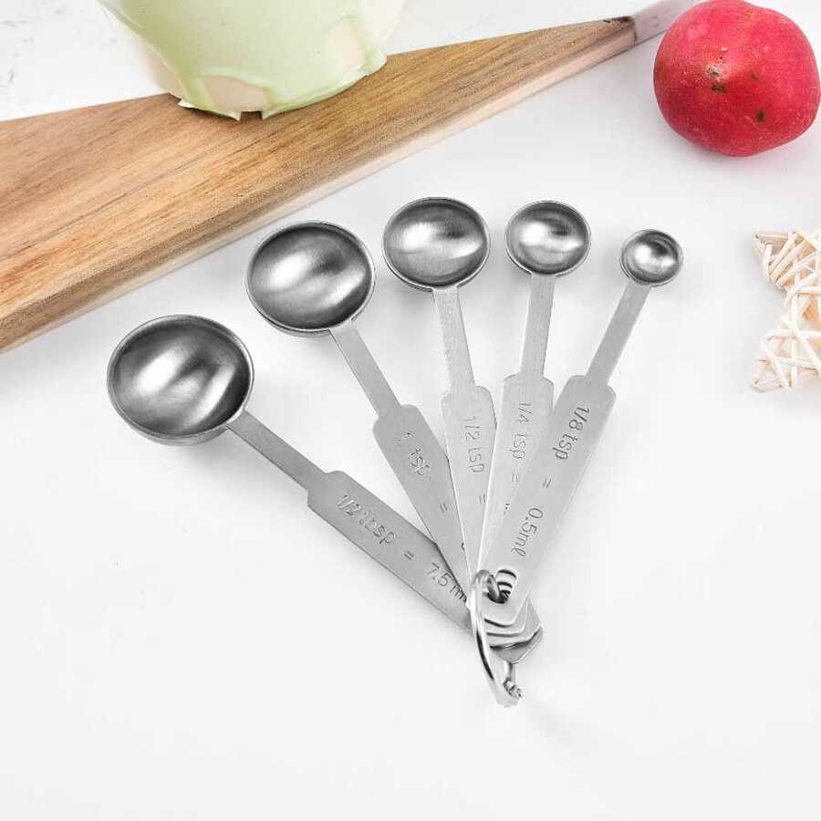 Epinox Çelik Kaşık Ölçek 5Li (0,5/1,25/2,5/5/7,5ML) (KÖ-5)