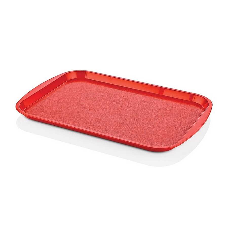 Epinox Tepsi Plastik Dikdörtgen 36x27cm Kırmızı (TPA-3627)