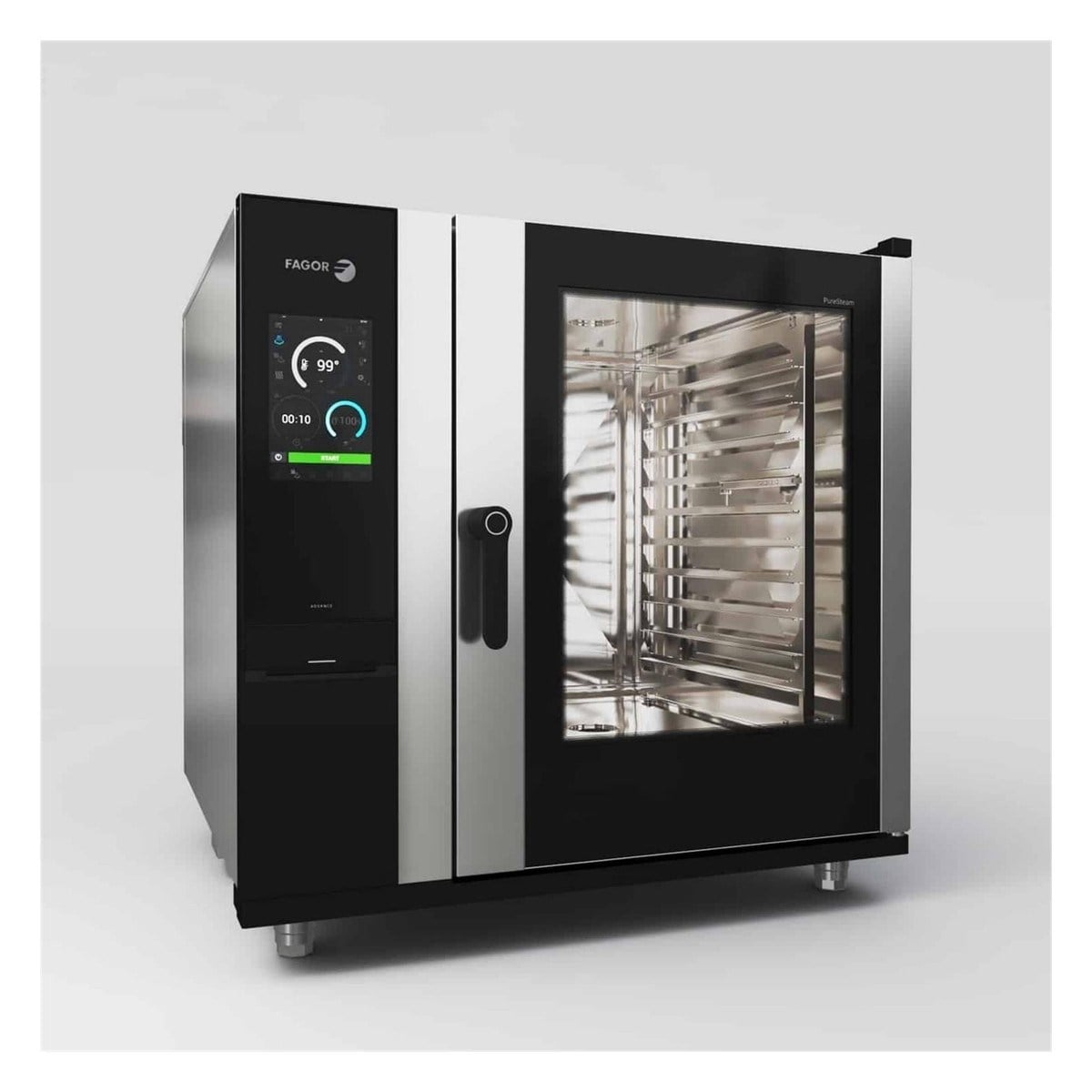 Fagor APW-102-G NG R SW S Gazlı Kombi Fırın, 1134x1066x1117 mm-GAZLI KOMBİ FIRINLAR - Demasan
