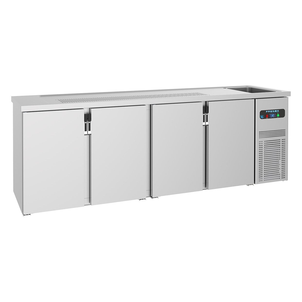 Frenox BBN4-E-R-R290 Tek Evyeli Bira Fıçı Soğutucu Buzdolabı, 430 Kalite-BACKBAR ÜNİTELERİ - Demasan
