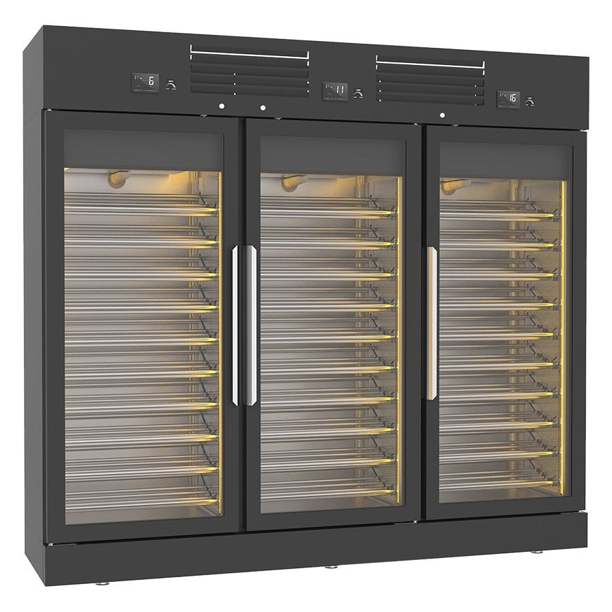 Frenox SPD11-240 Özel Ölçü Camlı Şarap Dolabı, 3 Kapılı, 1000 Lt-ŞARAP DOLAPLARI - Demasan
