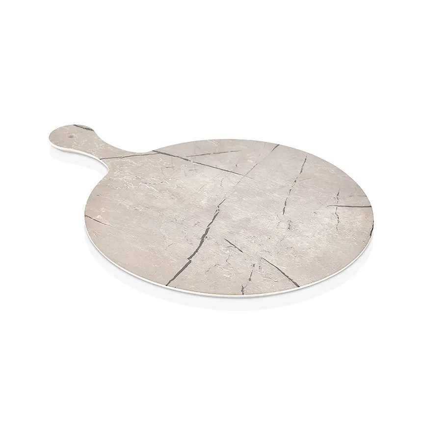 Gastro Boutique Cappuccino Marble Effect Yuvarlak Pano Ø 35 cm - L.48 cm-Sunum Tabakları ve Kaseler - Demasan
