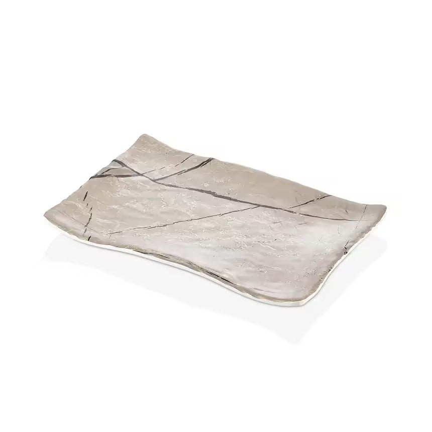 Gastro Boutique Cappuccino Terra Dikdörtgen Tabak 34,1x23,6 cm-Kırılmaz Tabaklar - Demasan
