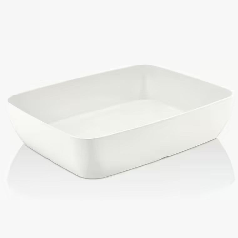 Gastro Boutique Corona GN.1/2 Kase 26,5x32,5 cm 3.800 ml - Krem Beyaz-Kırılmaz Kaseler - Demasan
