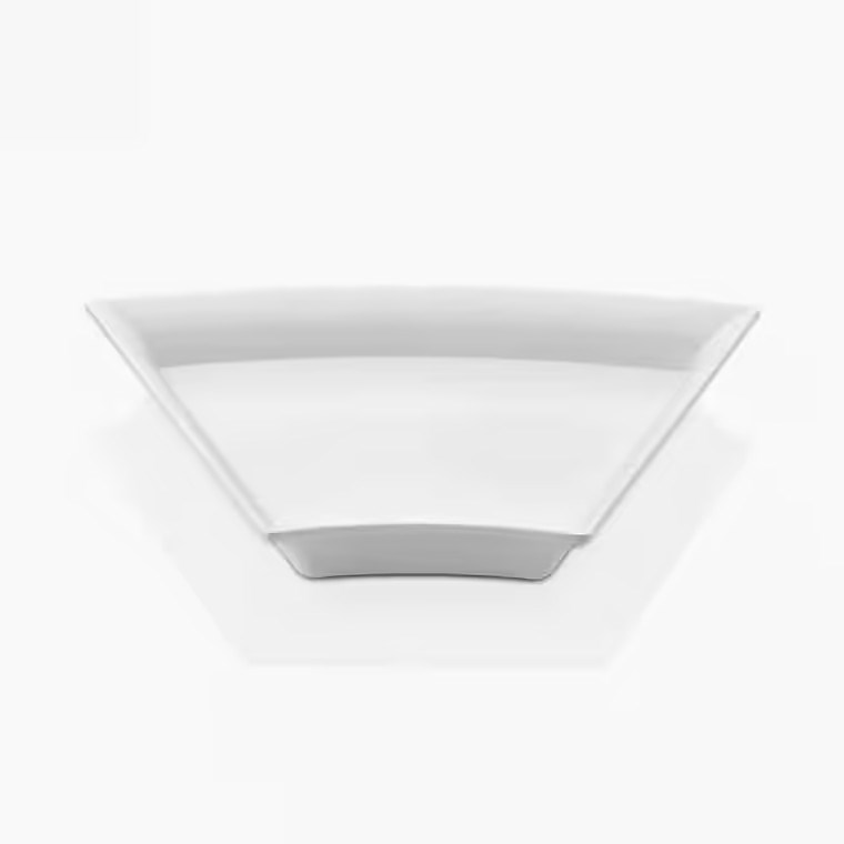 Gastro Boutique Divider Platter 33 x 36 cm - Krem Beyaz-Sunum Tabakları ve Kaseler - Demasan
