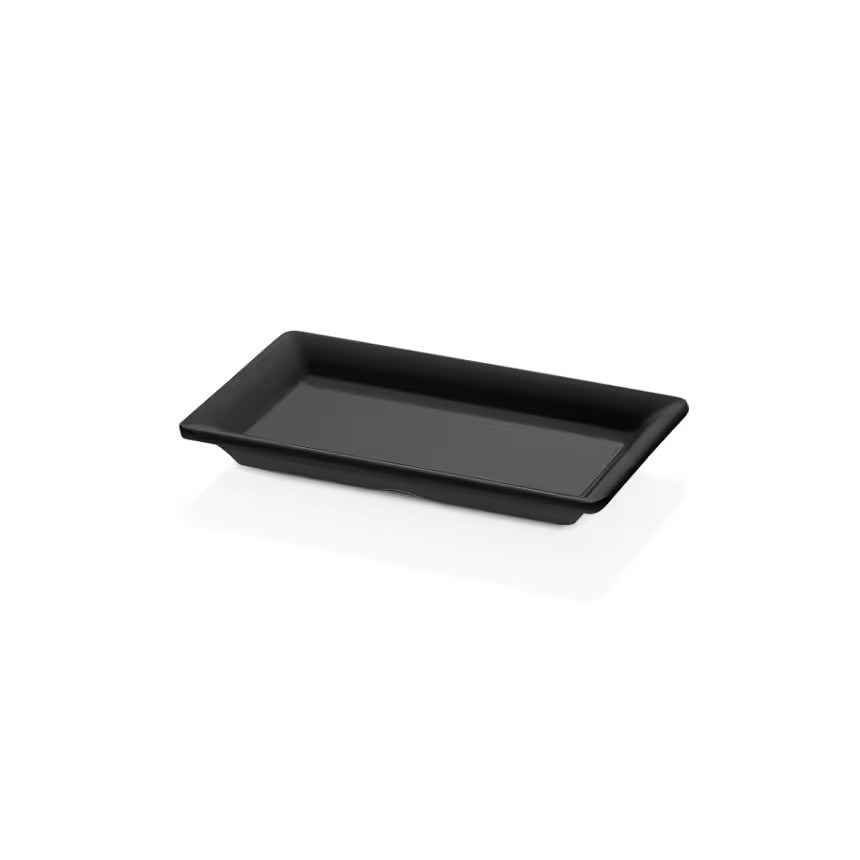 Gastro Boutique Maya Dikdörtgen Platter 17x10 cm - Siyah-Sunum Tabakları ve Kaseler - Demasan
