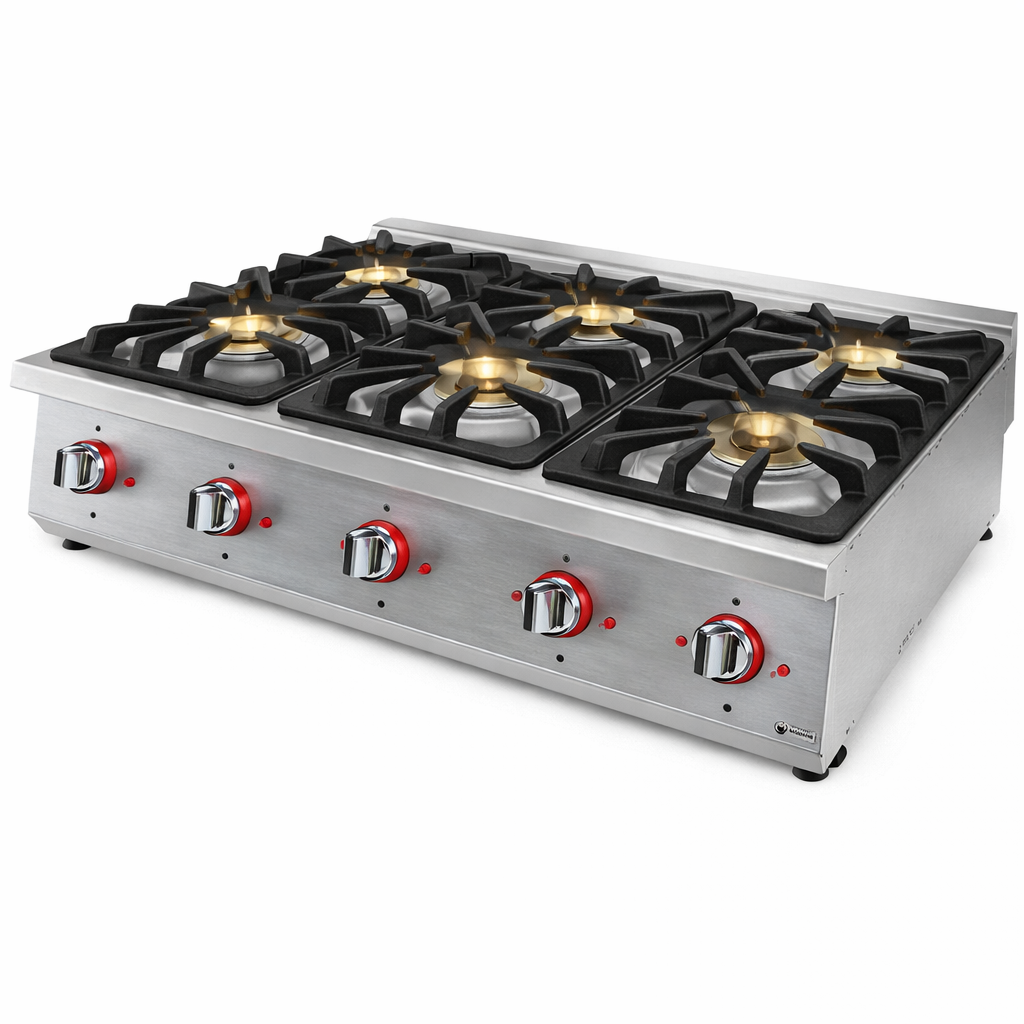 Gastrotech GKO9030 Gazlı Ocak 6 Brülörlü 900 Seri GAZLI OCAKLAR
