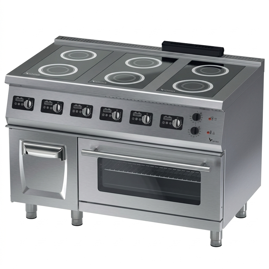 Gastrotech IKF9030 6 Bölmeli İndüksiyon Ocak Elektrikli Fırınlı 900 Seri İNDÜKSİYON KUZİNELER
