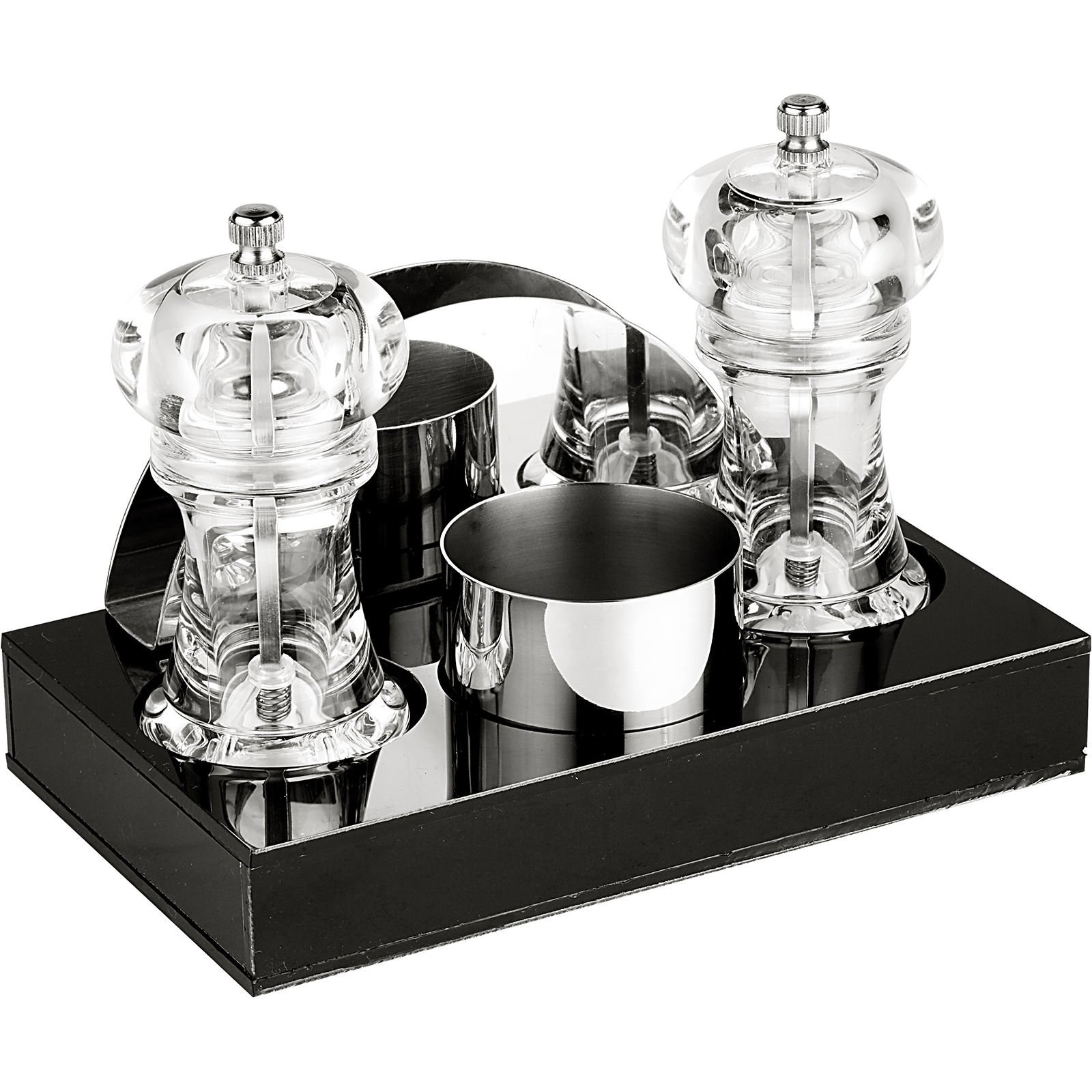 Groovy Dörtlü Akrilik Menaj Set (GRV-196)-Sosluk, Reçellik ve Şişeler - Demasan

