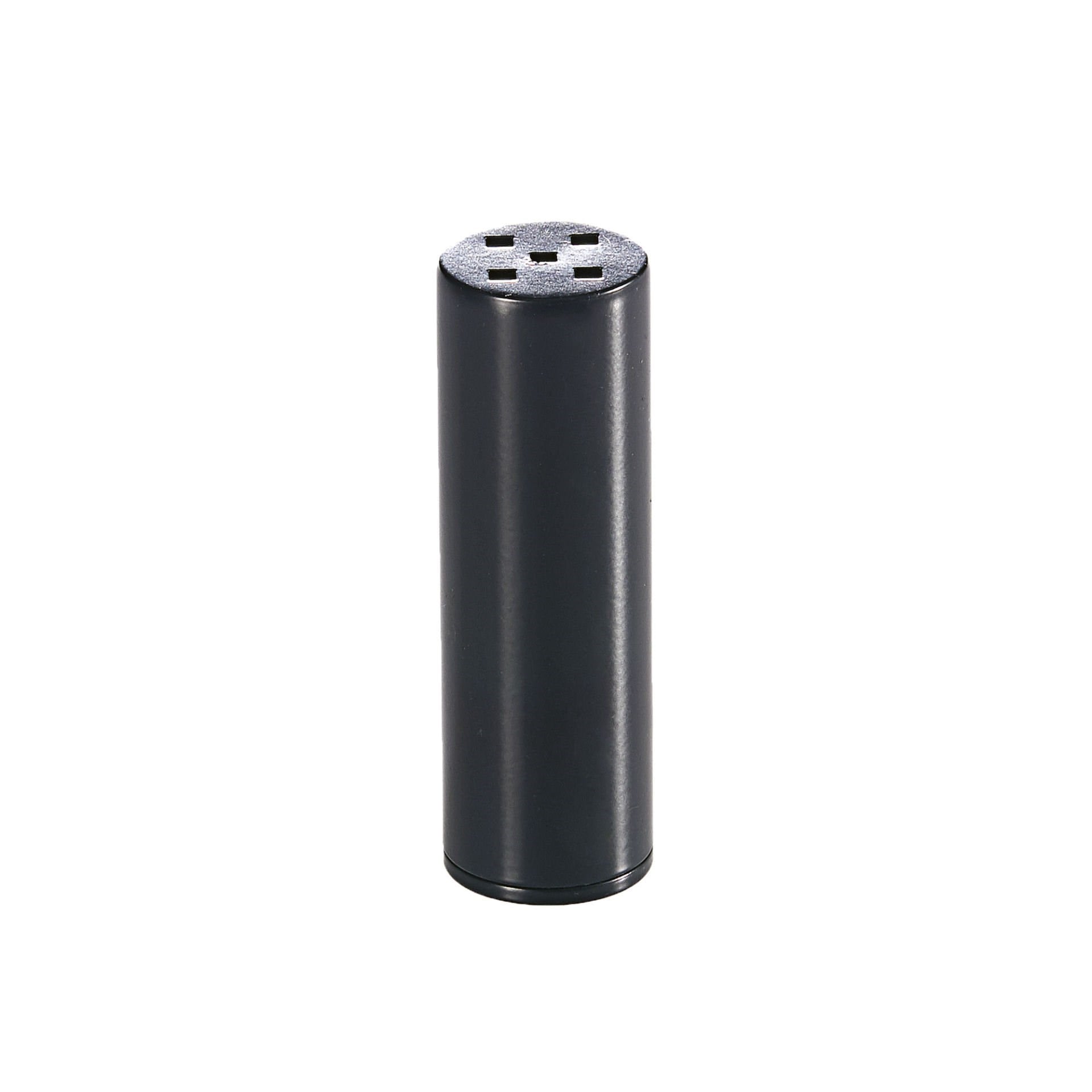 Groovy Tekli Pul Biberlik Yuvarlak 4x10 cm (Tuzluk Tıpası Plastiktir) (GRV-272-SİYAH)-Sosluk, Reçellik ve Şişeler - Demasan
