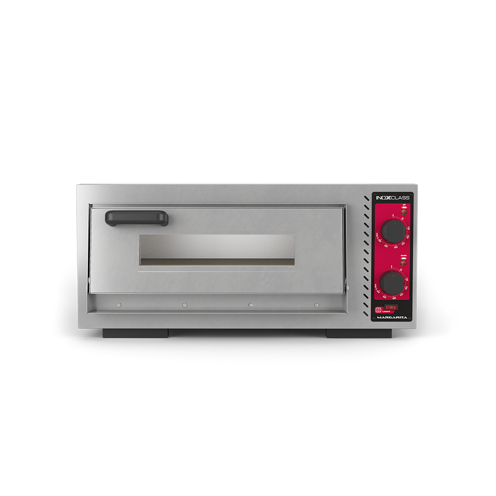 Inoxclass M-401E Pizza Fırını, Elektrikli, Tek Katlı, 4 Pizza Ø25 cm-ELEKTRİKLİ PİZZA FIRINLARI - Demasan
