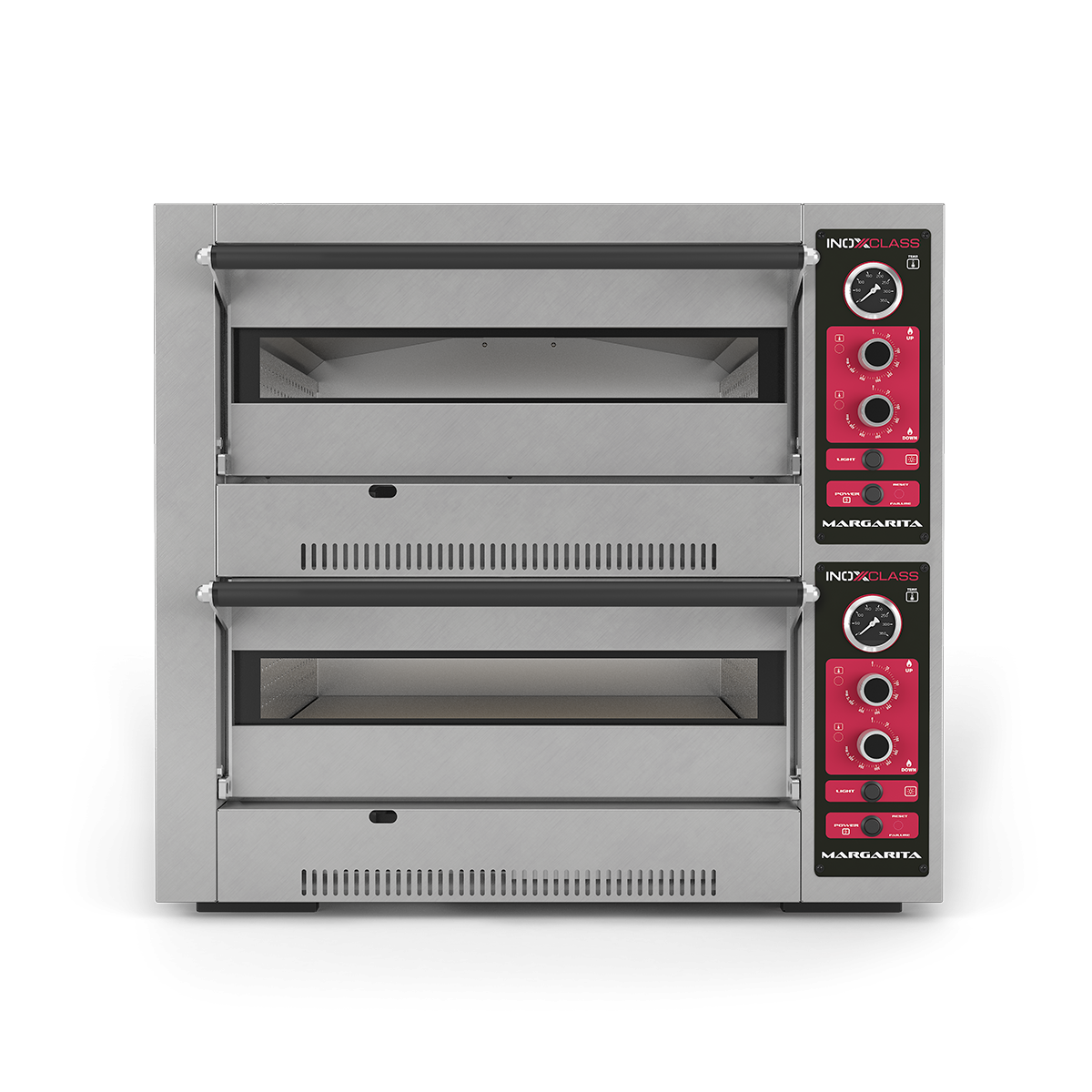 Inoxclass M-502EG Gazlı Pizza Fırını, Çift Katlı, 8 Pizza Ø30 cm-GAZLI PİZZA FIRINLARI - Demasan
