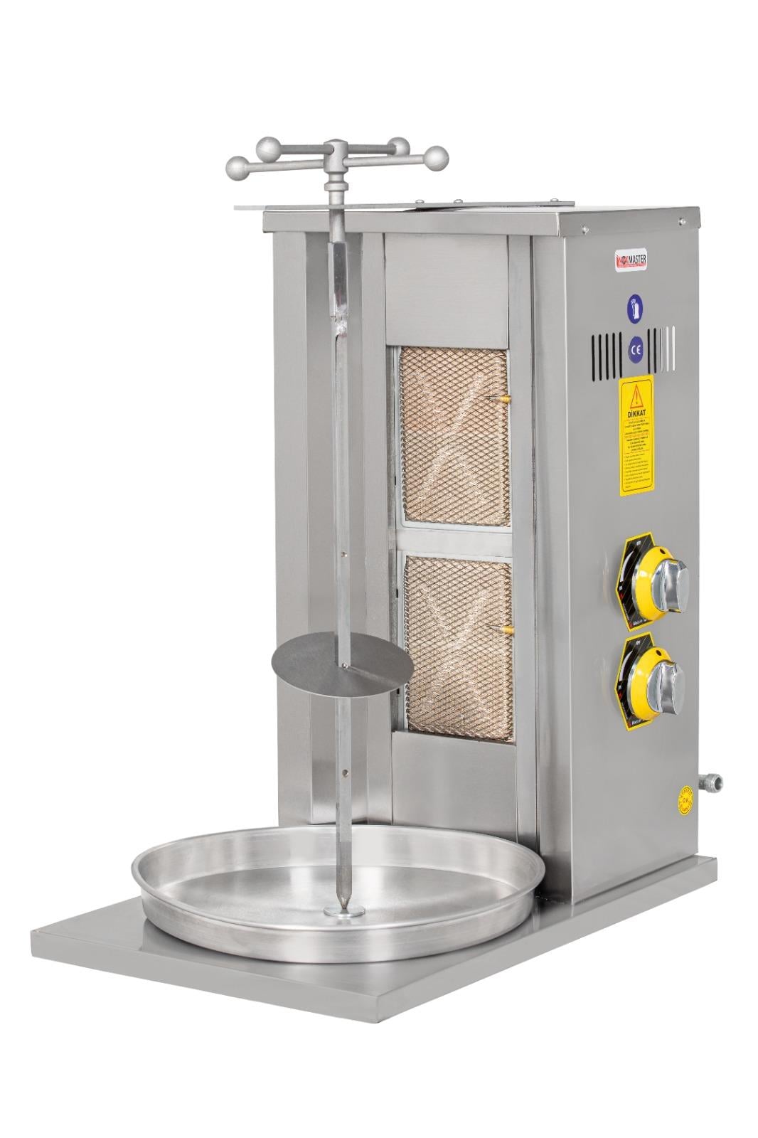 Inoxmaster Profesyonel 2 Radyanlı Gazlı Döner Ocağı - İMR-DNR-201 (LPG/NG Uyumlu) SABİT DÖNER OCAKLARI 
