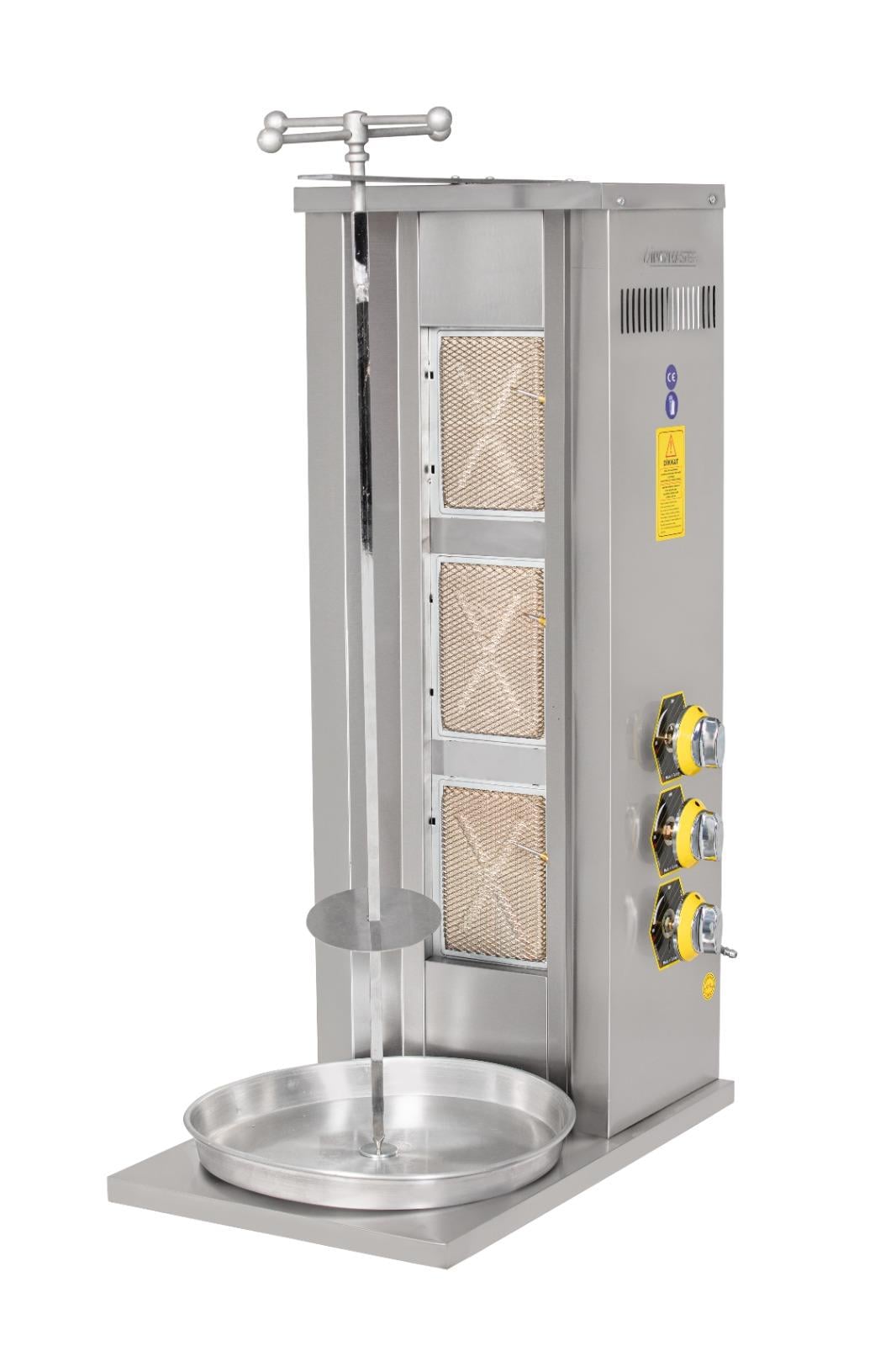 Inoxmaster Profesyonel 3 Radyanlı Gazlı Döner Ocağı - İMR-DNR-301 (LPG/NG Uyumlu) SABİT DÖNER OCAKLARI 
