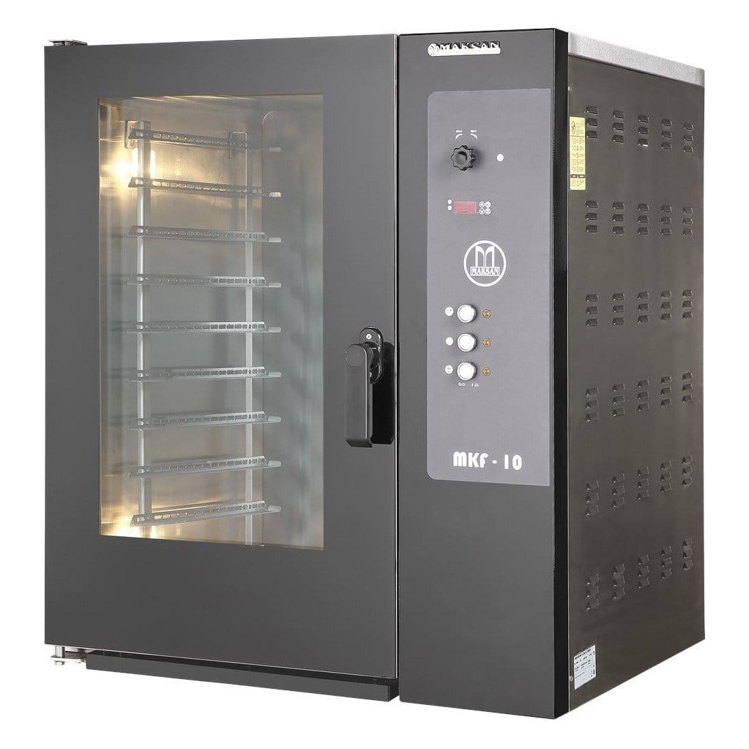 Maksan MKF-10 Elektrikli Konveksiyonlu Patisserie Fırını, 10 Tepsi (600x400 / GN 1/1)-PATİSSERİE FIRINLARI - Demasan
