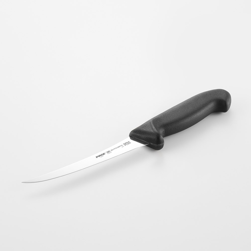 MIG Butcher's Sıyırma Bıçağı Kıvrık Yarı Esnek 15 cm Siyah-ET VE KASAP BIÇAKLARI - Demasan
