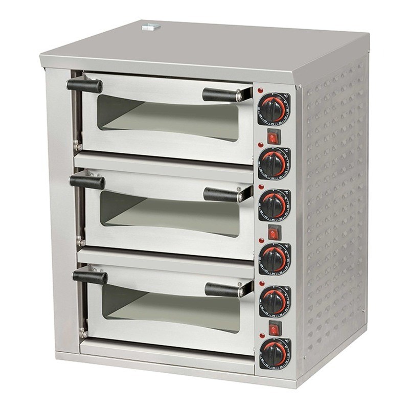 Omake Pizza Fırını 40x40 FPZ01.E31 Elektrikli 3 Katlı-ELEKTRİKLİ PİZZA FIRINLARI - Demasan
