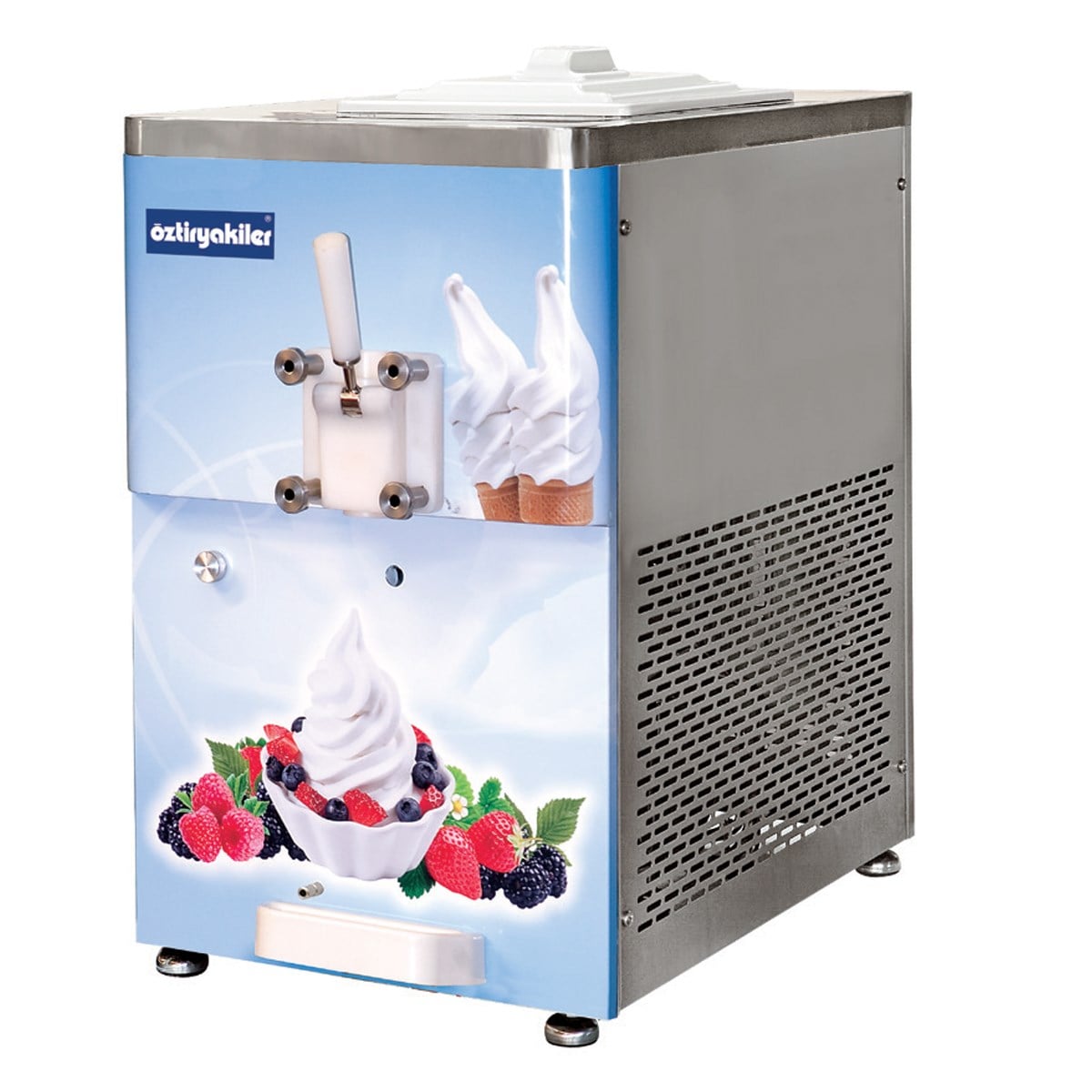 Öztiryakiler Dondurma Ve Frozen Yogurt Makinesi Set Üstü Tek Kollu Karıştırıcılı 15 Lt OEF1500A-SOFT DONDURMA MAKİNELERİ  - Demasan
