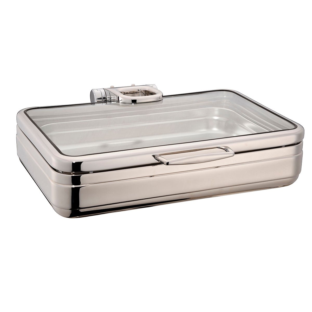 Öztiryakiler Lux Chafing Dish Hidrolik Cam Kapak Kare 4L 1/2 GN-Chafing Dish ve Açık Büfe Üniteleri - Demasan
