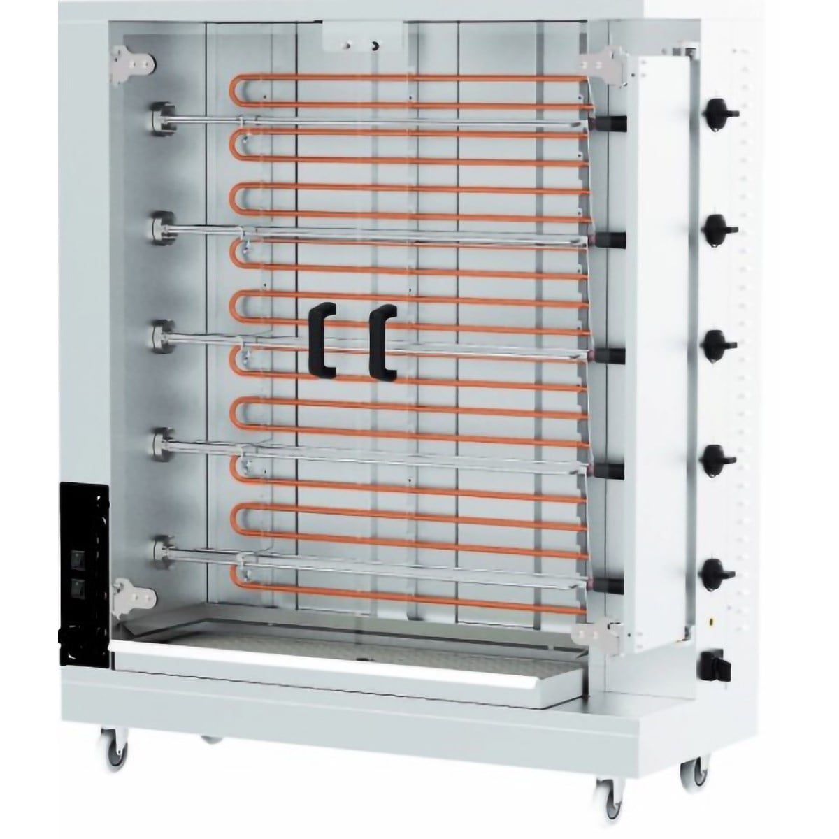 Öztiryakiler Piliç Çevirme Makinesi 5 Şiş 20-25 Piliç Kapasite Elektrikli-PİLİÇ ÇEVİRME MAKİNALARI - Demasan
