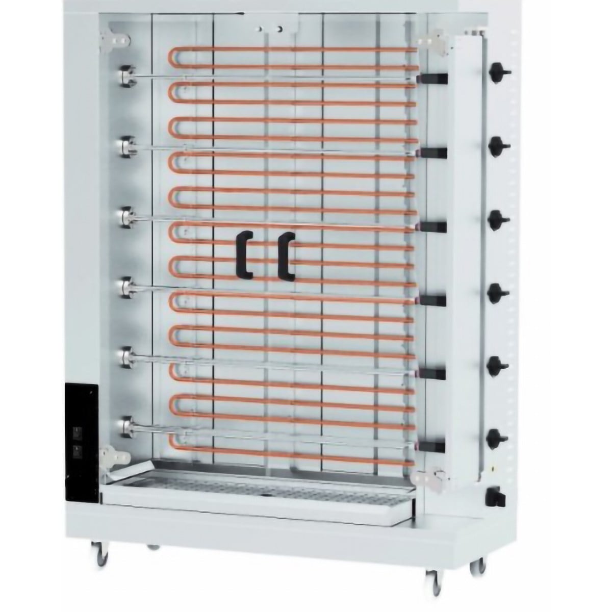 Öztiryakiler Piliç Çevirme Makinesi 6 Şiş 24-30 Piliç Kapasite Elektrikli-PİLİÇ ÇEVİRME MAKİNALARI - Demasan
