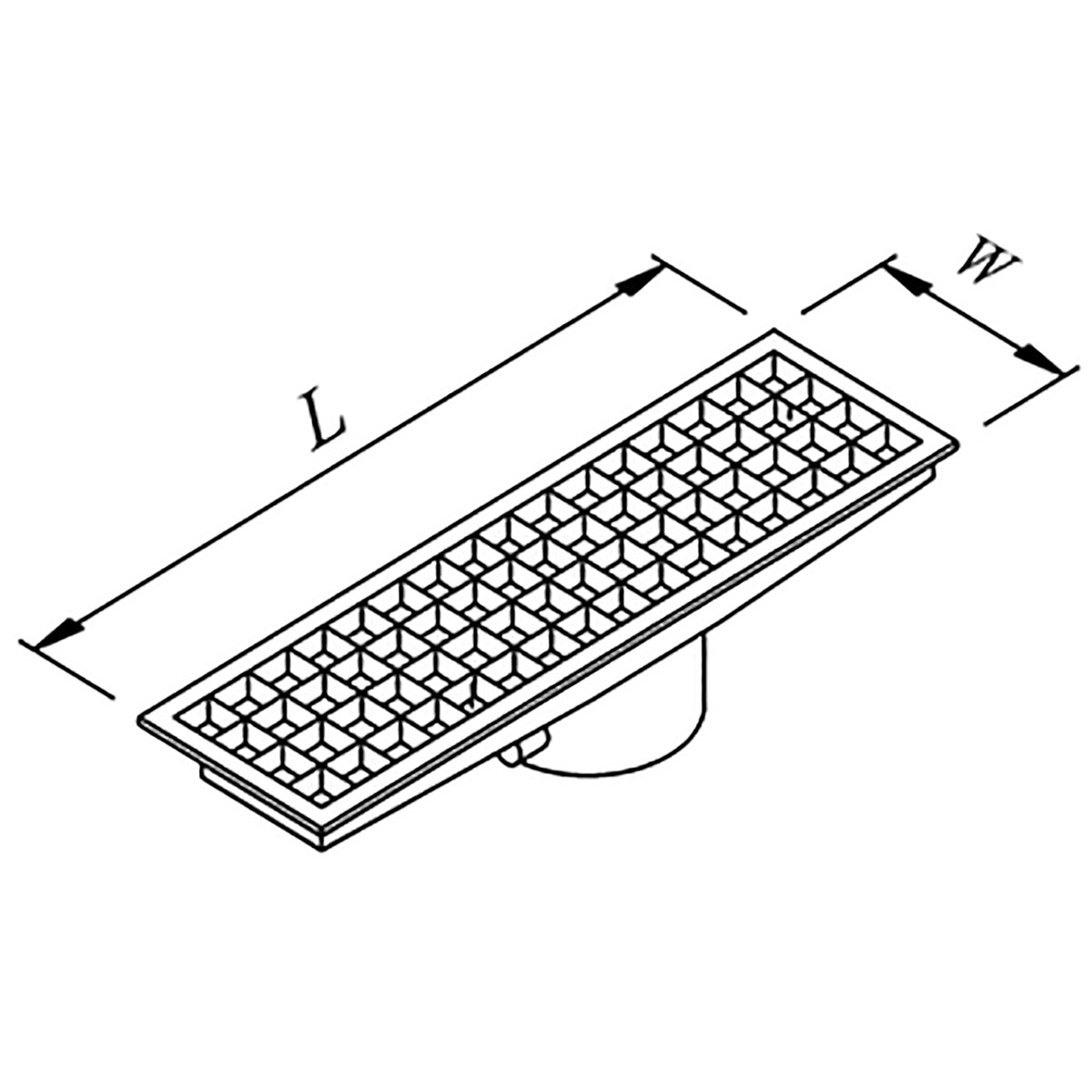 Öztiryakiler Yer Izgarası Tavalı Ortadan Sifonlu -Önden Çıkışlı Q 100 Pvc 940x290-Yer Izgaraları ve Zemin Süzgeçleri - Demasan
