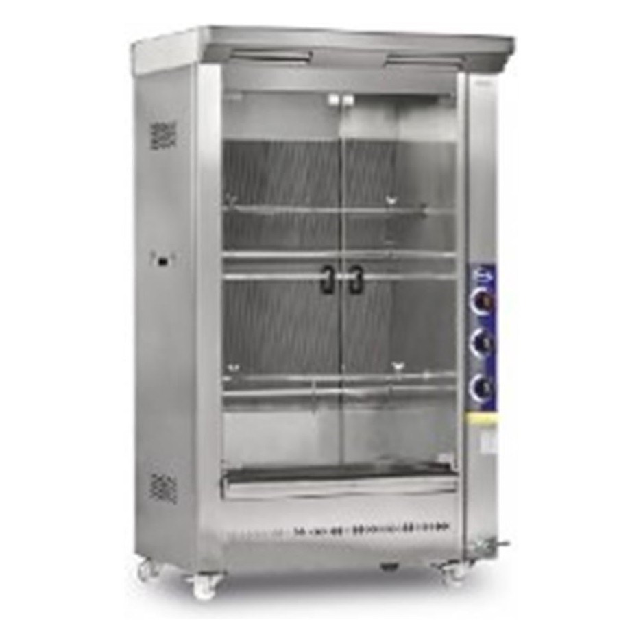 Pimak KC-M006 Gazlı Kuzu Çevirme Makinesi, 2 Şişli, 115x60x160 cm-PİLİÇ ÇEVİRME MAKİNALARI - Demasan
