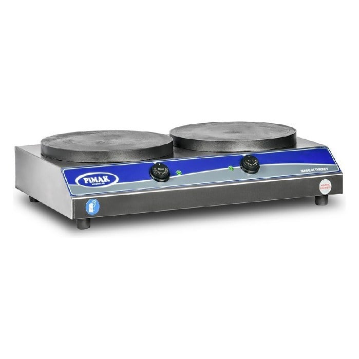 Pimak M098 Elektrikli Krep Makinesi, 2 x Ø35 cm Pleyt, 76x46x15 cm-KREP PİŞİRİCİLER - Demasan
