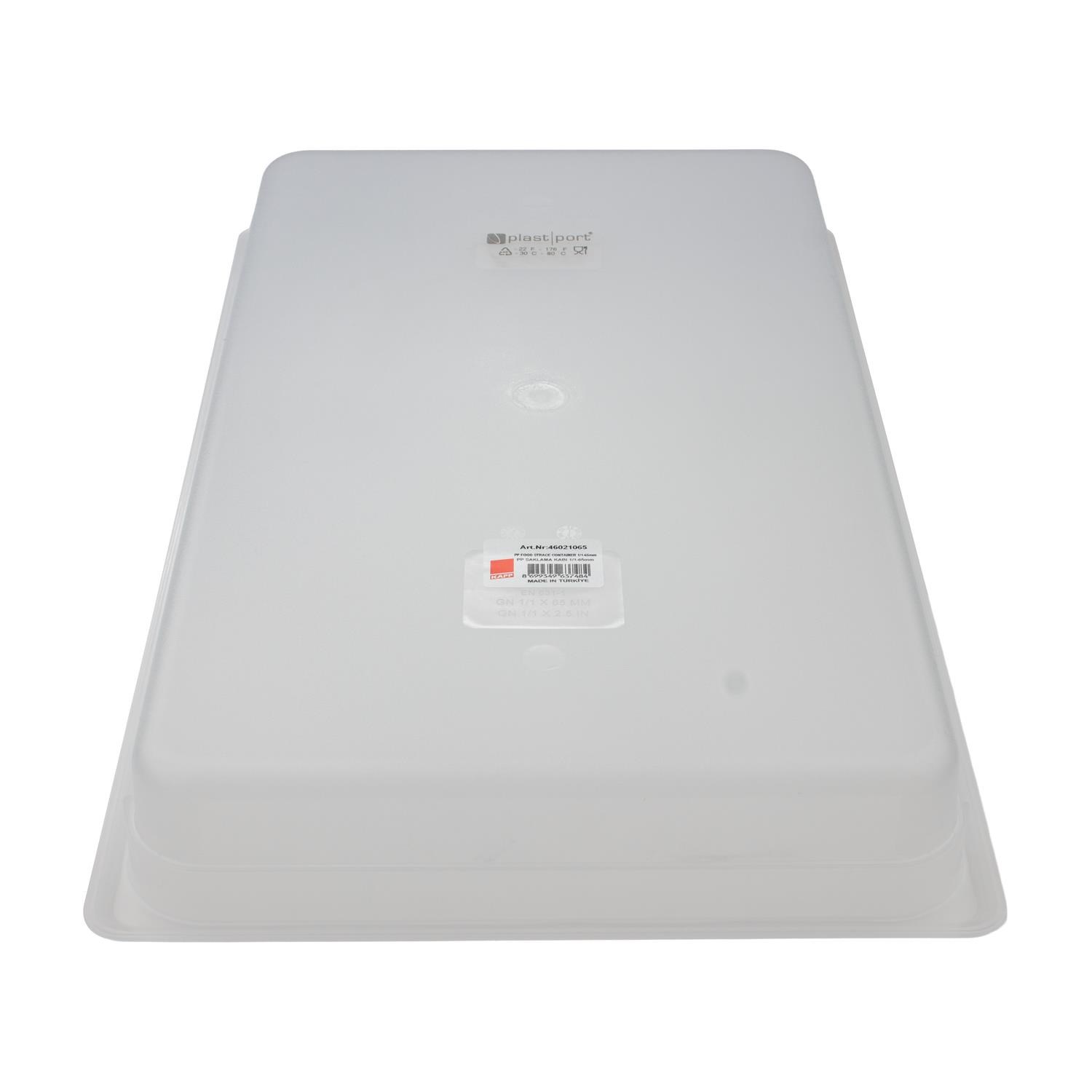 Plastport Kırılmaz Kapaksız Saklama Kabı 1/1-65