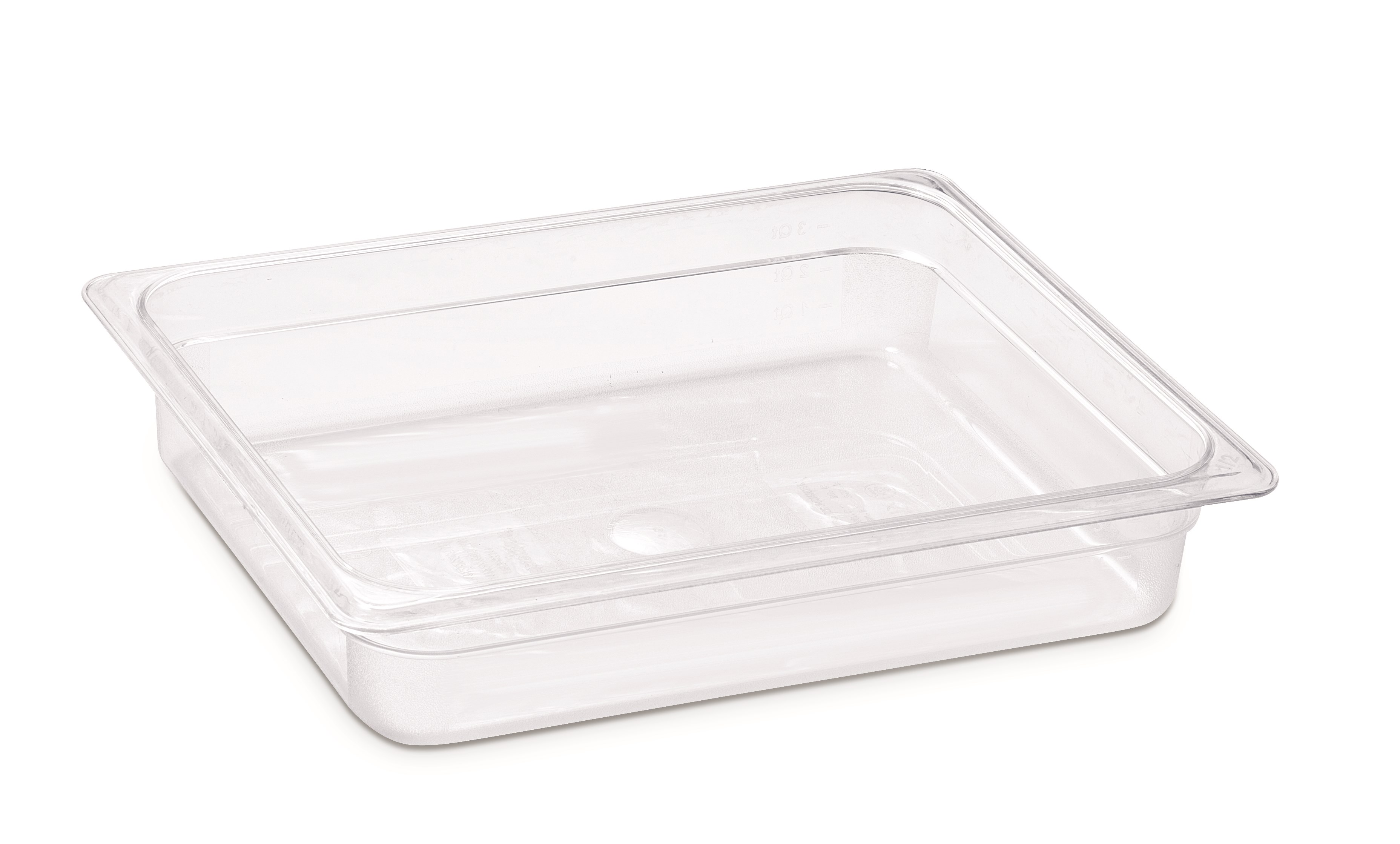 Plastport Kırılmaz Şeffaf Gastronom Küvet 1/2-100 (12li Koli)