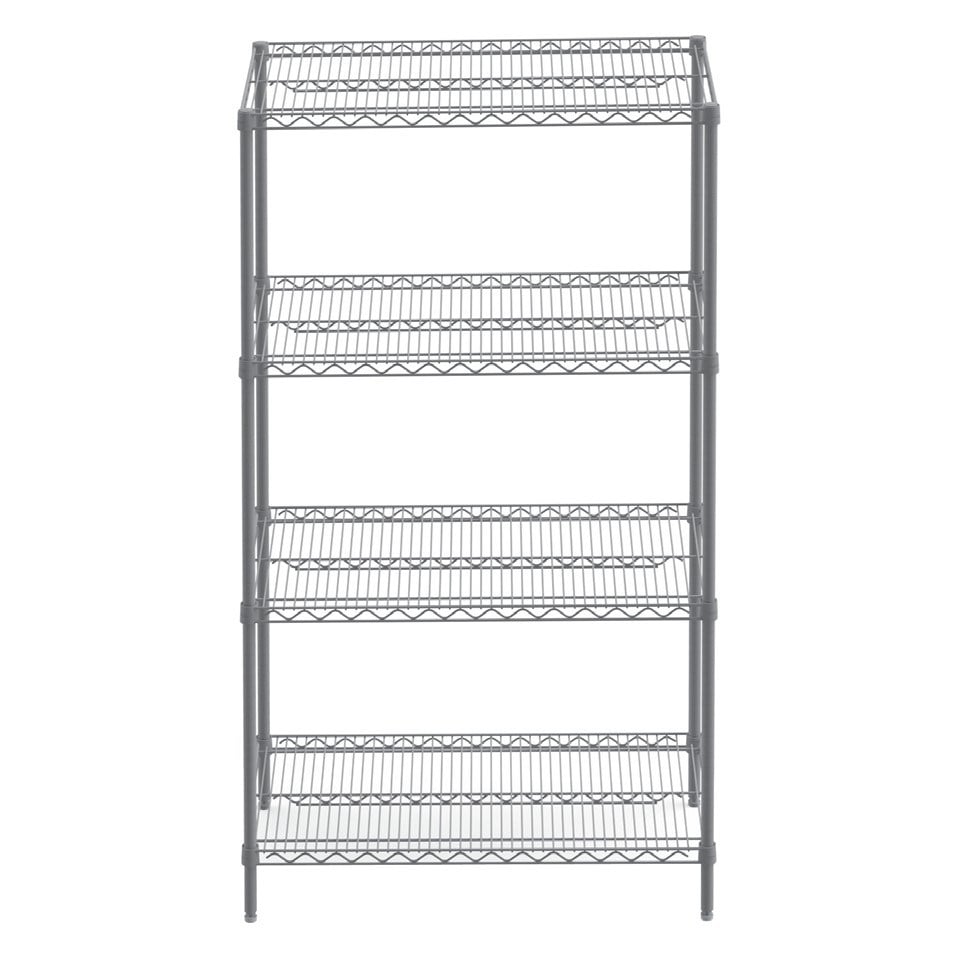 Portashelf 4 Katlı Tel Raf, 201 Paslanmaz, 53x122x183 cm-İSTİF RAFLARI - Demasan
