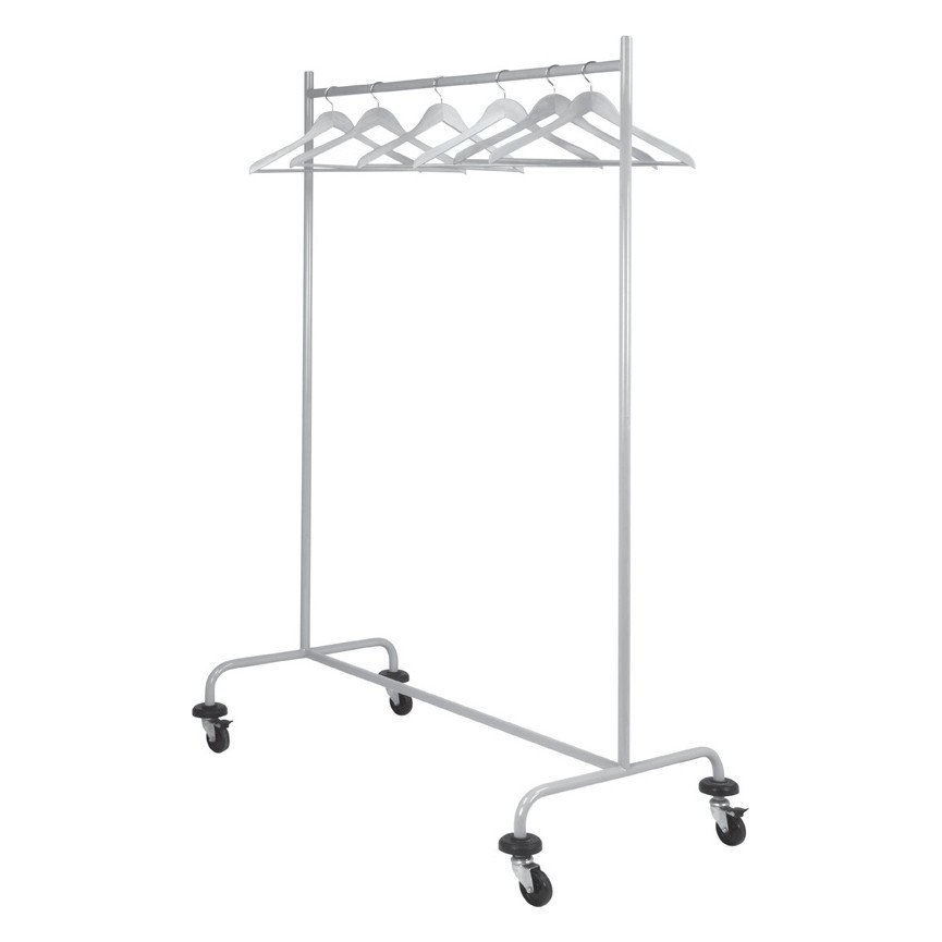 Portashelf Askı Arabası, 304 Paslanmaz, 55x150x170 cm-ÇAMAŞIR VE KAT TEMİZLİK ARABALARI  - Demasan
