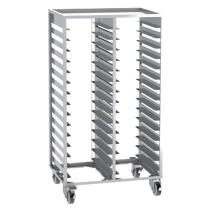 Portashelf Bulaşık Toplama Arabası, İkili, Komple Saç, 30 Tepsilik, 430 Paslanmaz, 84x57x159 cm-TEPSİ TAŞIMA ARABALARI - Demasan
