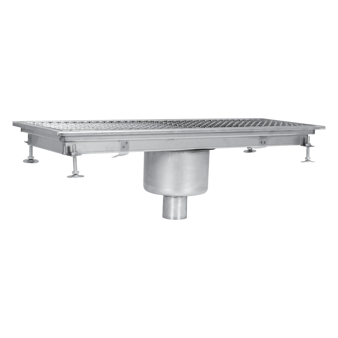 Portashelf Paslanmaz Yer Gideri, B Serisi, Alttan Çıkışlı, Ortadan Sifonlu, 300x1400 mm-Yer Izgaraları ve Zemin Süzgeçleri - Demasan
