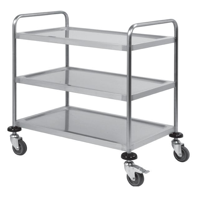 Portashelf Servis Arabası, 3 Katlı, 430 Paslanmaz, 55x86x90 cm-SERVİS ARABALARI  - Demasan

