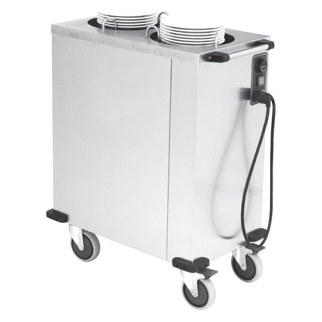 Portashelf Tabak Otomatı, İkili, Isıtmalı, 24-32 cm Tabak İçin, Paslanmaz, 84x48x94 cm-BANKET ARABALARI  - Demasan
