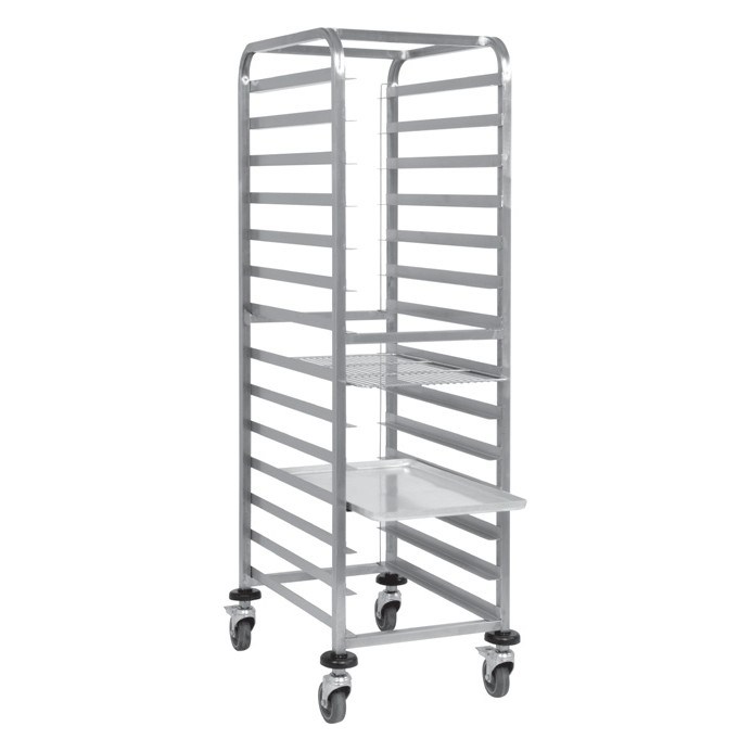 Portashelf Tepsi Taşıma Arabası, GN 1/1, Yüksek, 17 Katlı, 201 Paslanmaz, 44x63x172 cm-TEPSİ TAŞIMA ARABALARI - Demasan
