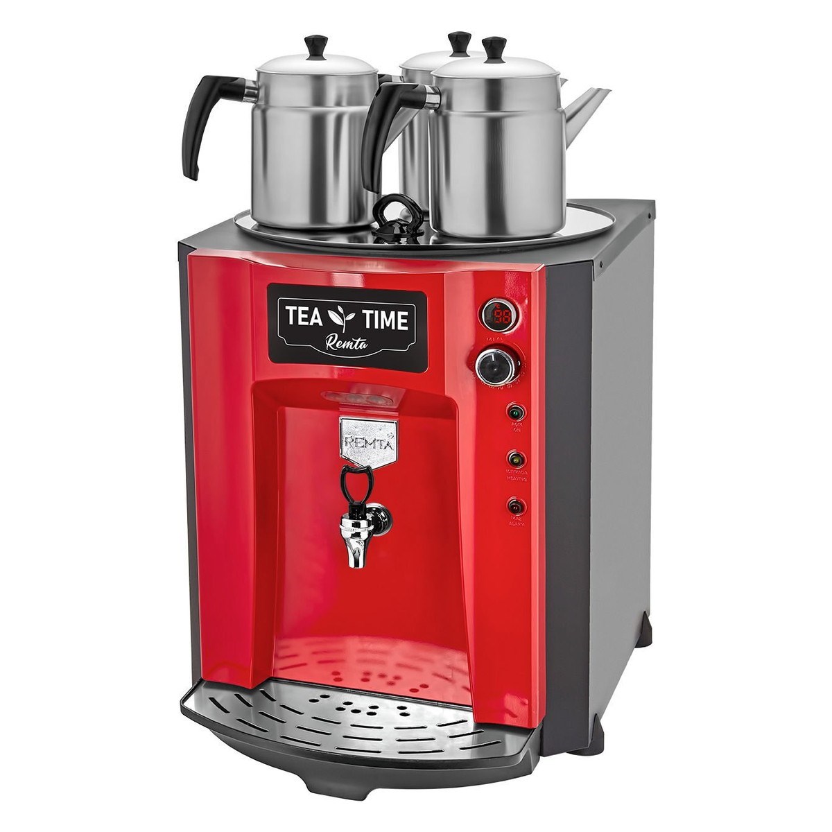 Remta DE10P 3 Demlikli Premium Jumbo Çay Makinesi 40 lt-ÇAY MAKİNELERİ VE ÇAY KAZANLARI - Demasan
