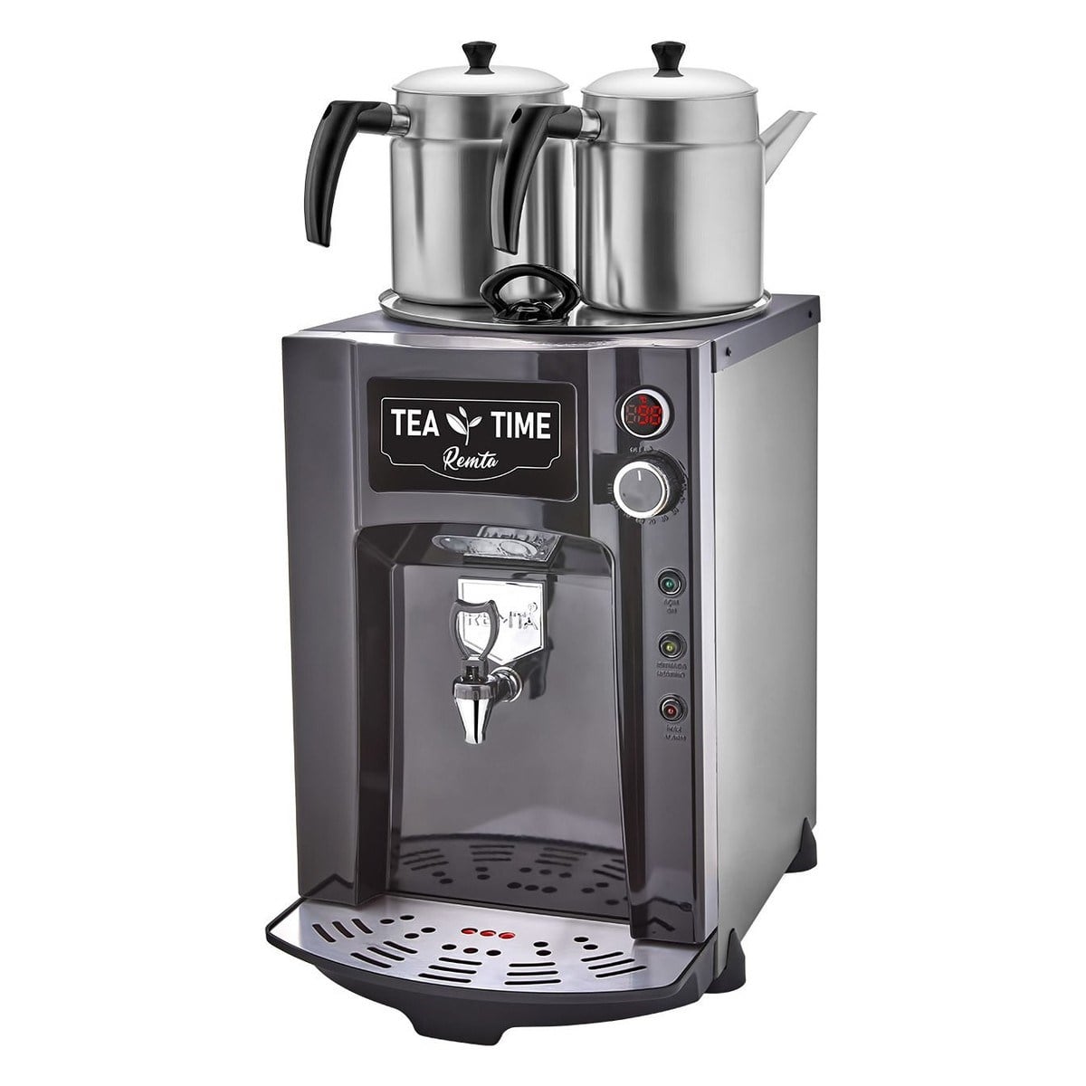 Remta DE12P 2 Demlikli Premium Jumbo Çay Makinesi 15 lt-ÇAY MAKİNELERİ VE ÇAY KAZANLARI - Demasan
