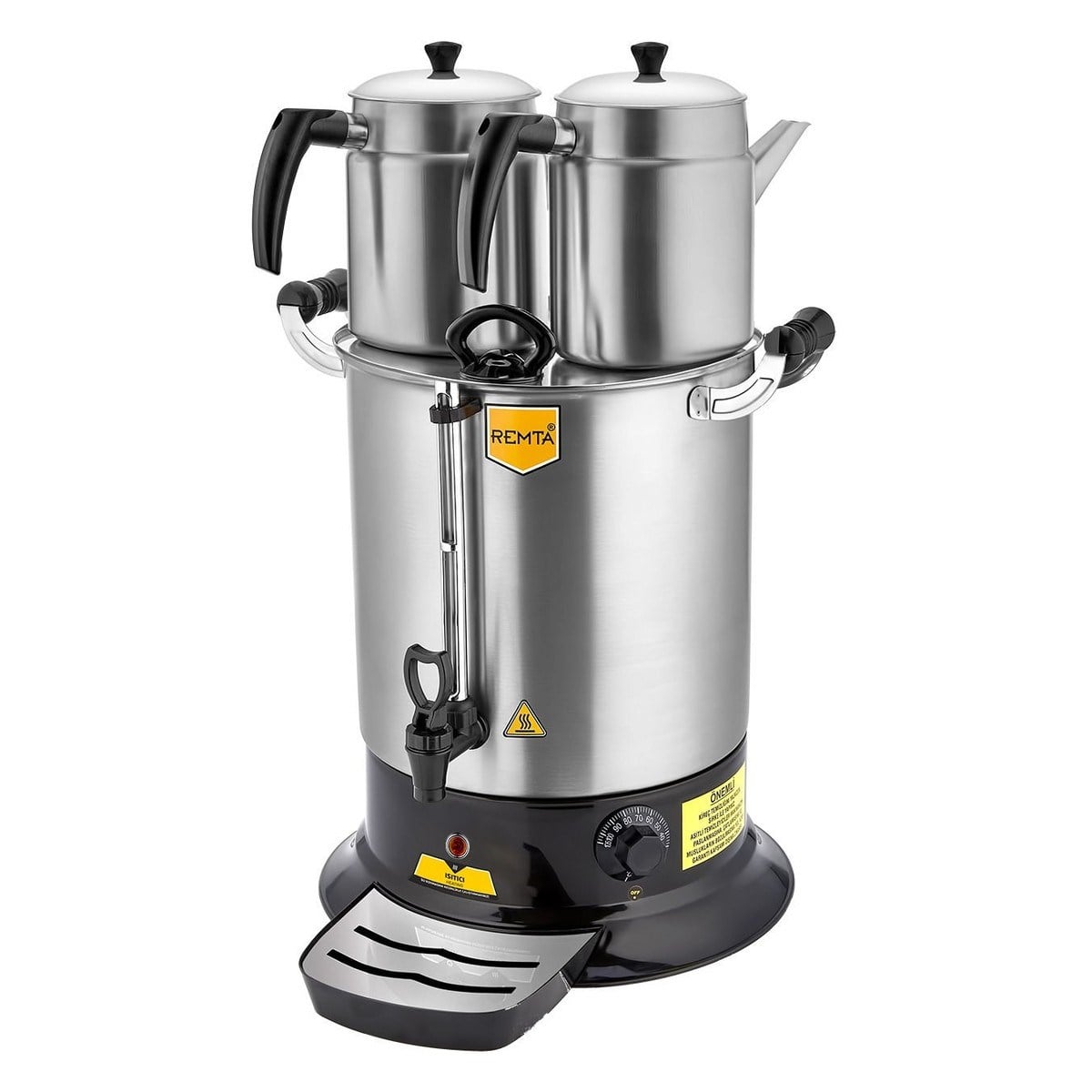 Remta PT14 Platin Model Çift Demlikli Çay Makinesi 17 lt (Demlik Dahil) - PT14-ÇAY MAKİNELERİ VE ÇAY KAZANLARI - Demasan
