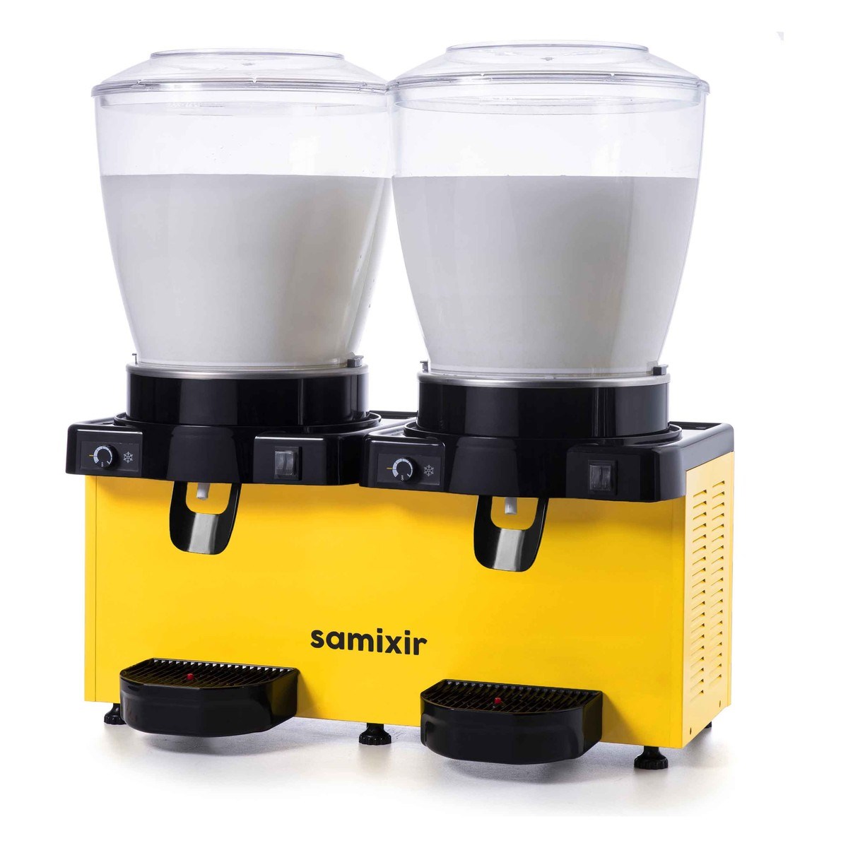 Samixir MM44.AY Panoramik Twin Karıştırıcılı Soğuk İçecek Dispenseri, Analog, 22+22 Lt, Sarı-LİMONATA&ŞERBET&MEYVE SUYU SOĞUTUCULARI - Demasan
