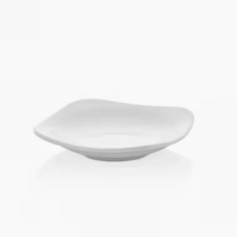 Thermoset Bergama Kare Çukur Tabak Ø 17 cm - Porselen Beyazı-Kırılmaz Tabaklar - Demasan

