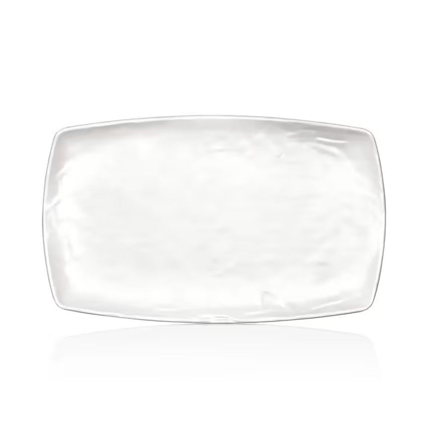 Thermoset Carre Matt Dikdörtgen Tabak 23,5 x 37 cm - Krem Beyazı-Kırılmaz Tabaklar - Demasan
