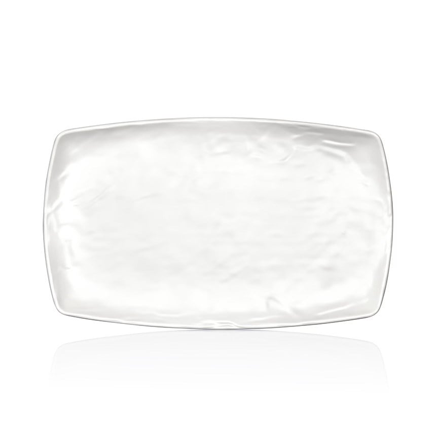 Thermoset Carre Matt Dikdörtgen Tabak 20 x 33 cm - Krem Beyazı-Kırılmaz Tabaklar - Demasan
