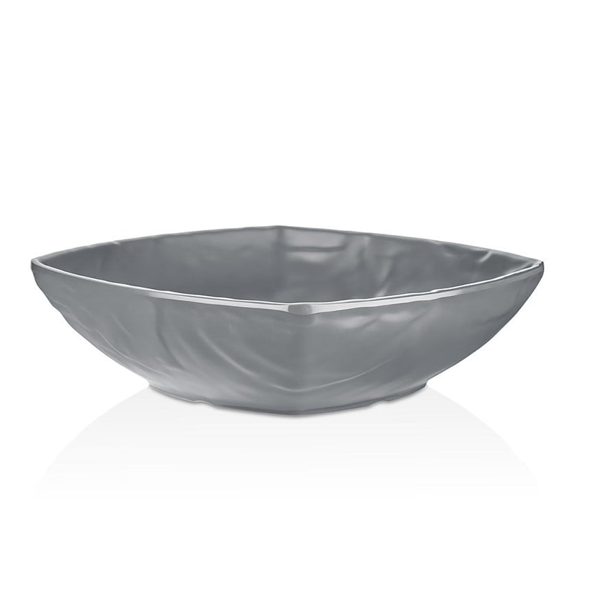 Thermoset Carre Matt Kare Çukur Tabak 25,5 x 29,2 cm 2.600 ml - Gri-Kırılmaz Tabaklar - Demasan
