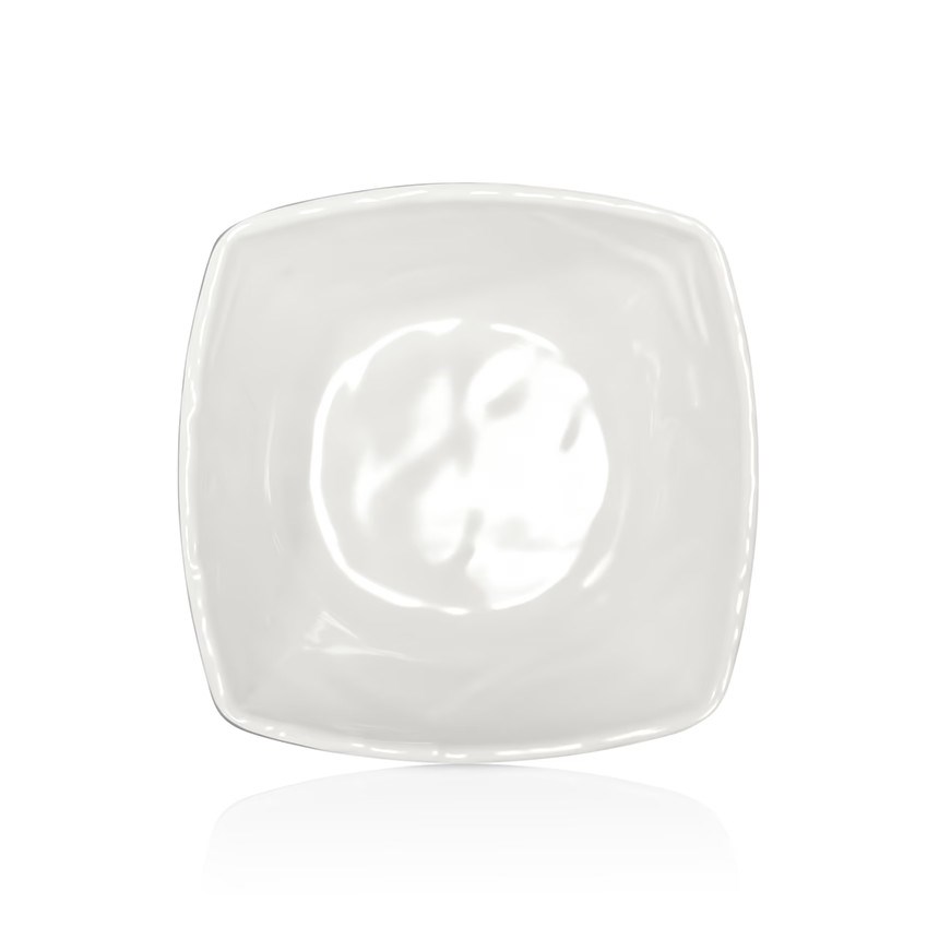 Thermoset Carre Matt Kare Kase 15 x 17,8 cm 800 ml - Krem Beyazı-Kırılmaz Kaseler - Demasan
