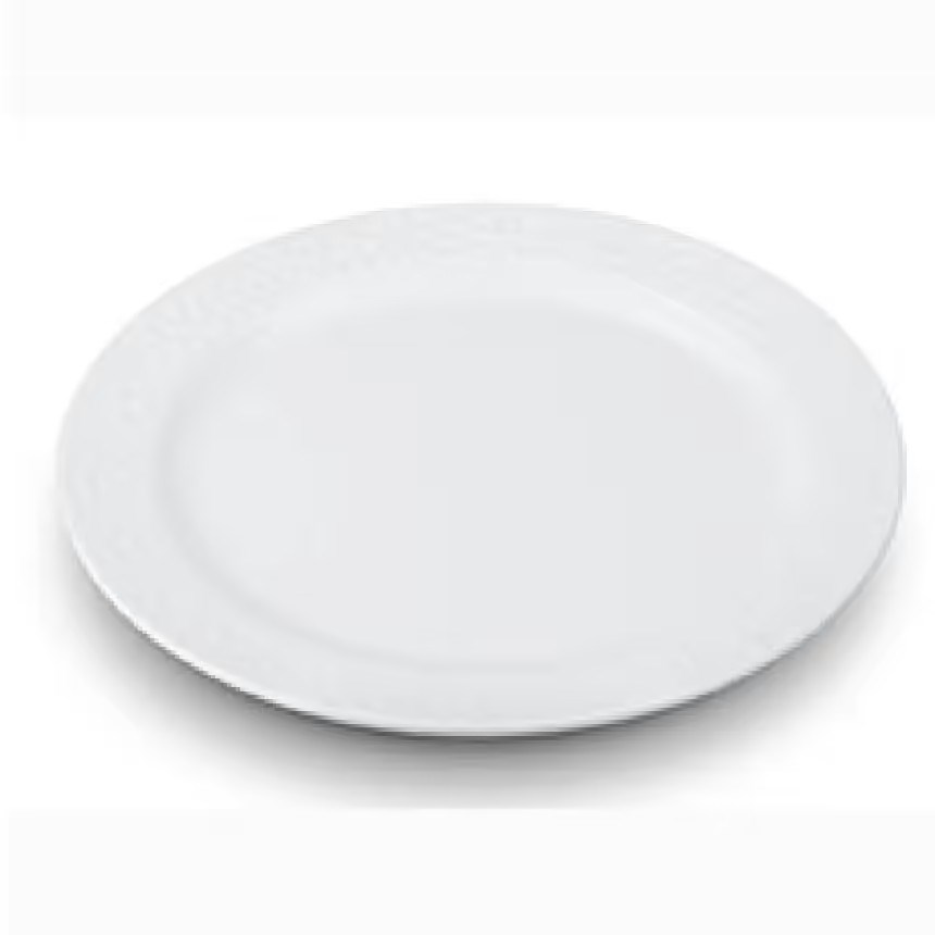Thermoset Kplus Tabak Ø 26 cm - Krem Beyazı-Kırılmaz Tabaklar - Demasan
