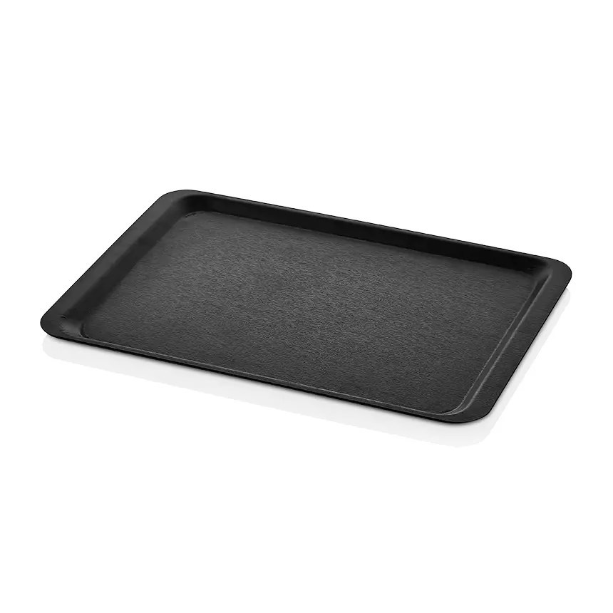 Thermoset Lamine Dikdörtgen Tepsi EN.1/1 - 37 x 53 cm - Siyah-Kırılmaz Sürahi ve Tepsiler - Demasan
