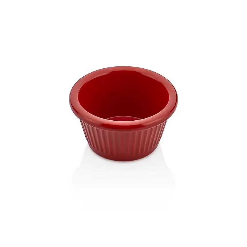 Thermoset Ribbed Ramekin Ø 7 cm 60 ml - Kırmızı-Sosluk, Reçellik ve Şişeler - Demasan
