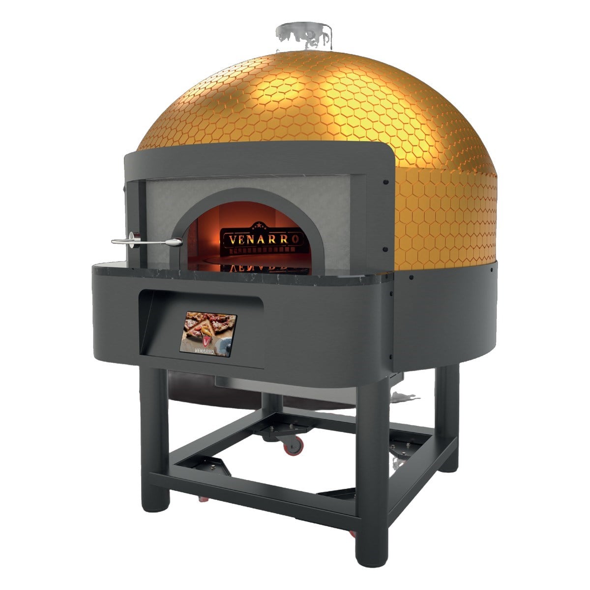 Venarro Maestro DYK-08 Döner Tabanlı Pizza Fırını, 9 x Ø30 cm Pizza, Dokunmatik Ekran, Gazlı-GAZLI PİZZA FIRINLARI - Demasan
